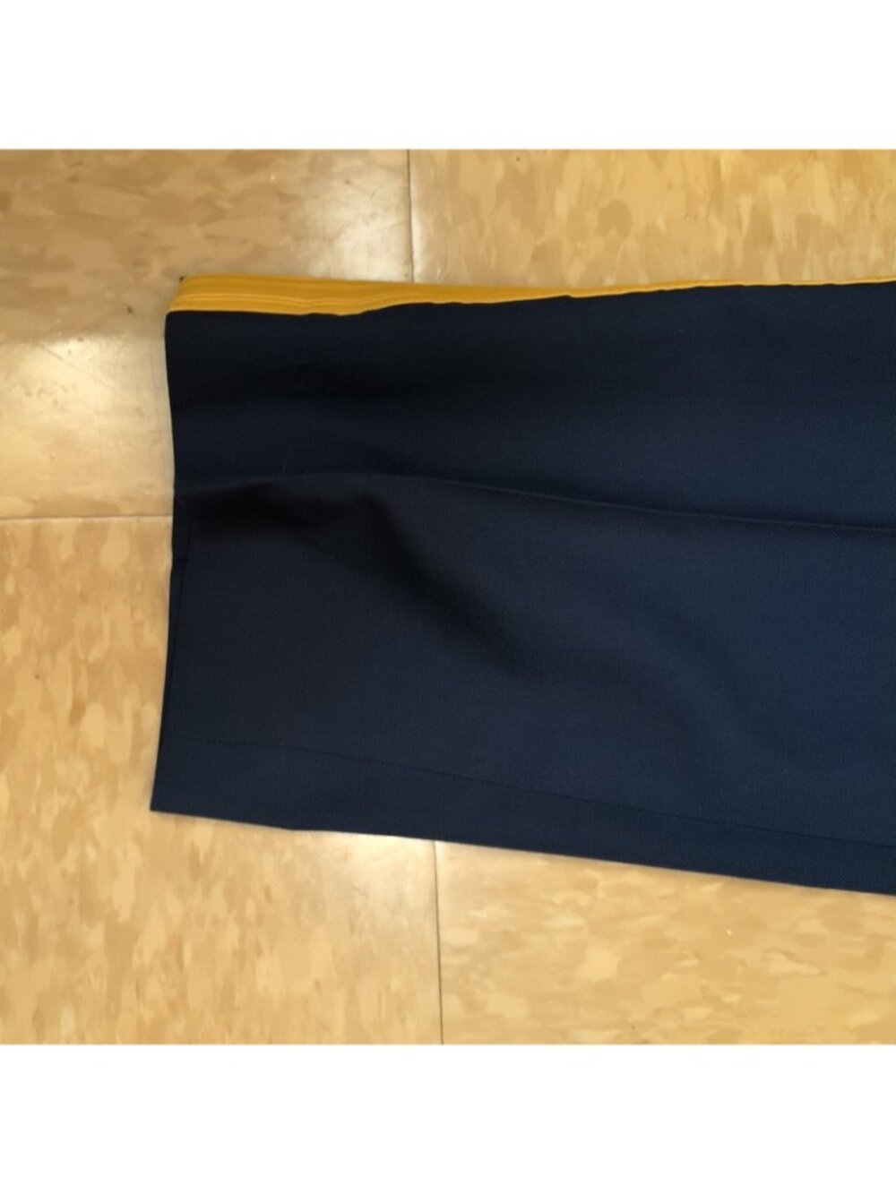 US Army Creighton AB 451 Trousers Officer Mens 38R Pants Dress Blue Yellow Uni - Picture 5 of 11